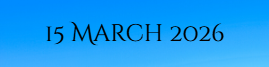 15 March 2026