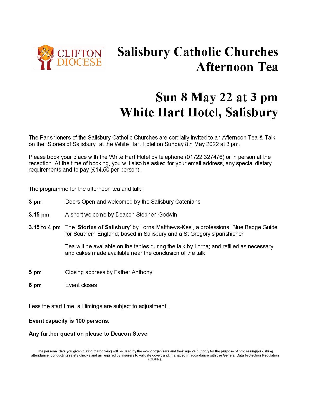 20220316 Catholic Churches Of Salisbury Afternoon Tea Flyer V2 Page 001