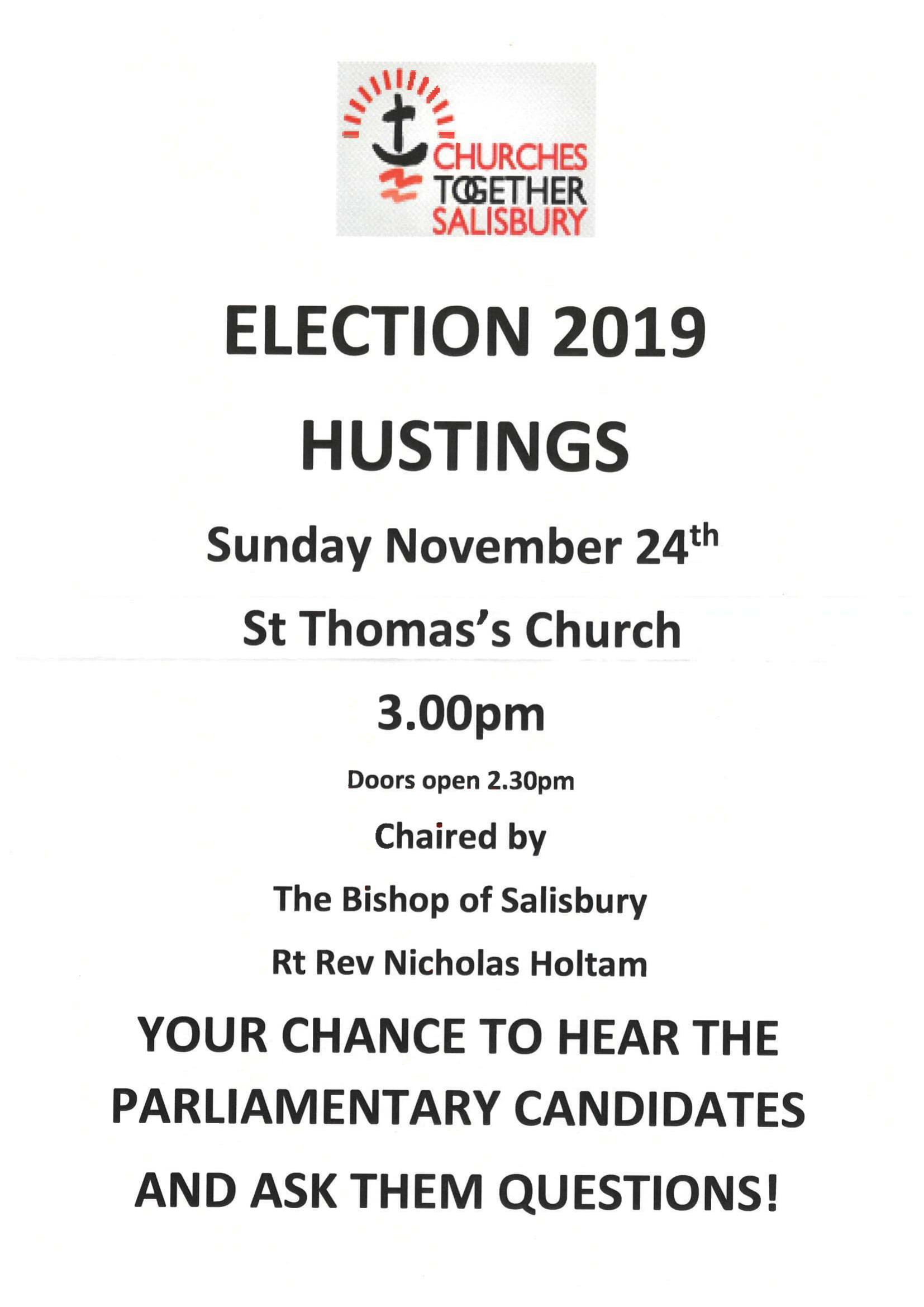 Hustings Poster 1