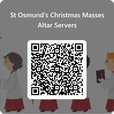 Qrcode For St Osmunds Christmas Masses Altar Servers