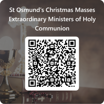 Qrcode For St Osmunds Christmas Masses Extraordinary Ministers Of Holy Communion
