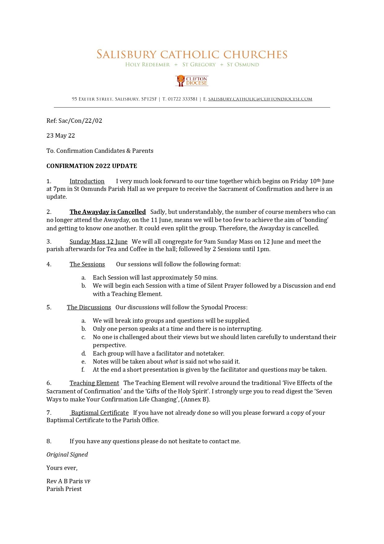 Confirmation 2022 Update Page 0001