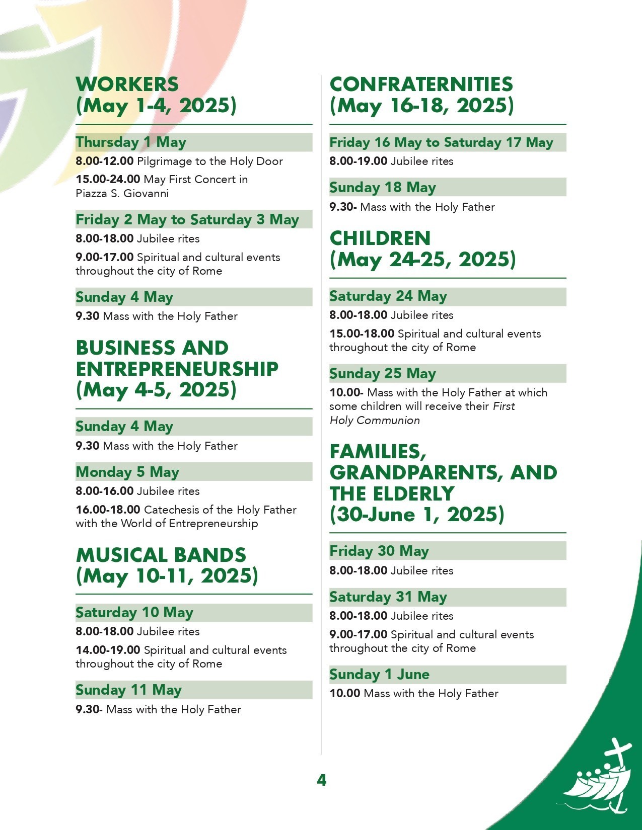 Jubilee Celebration Calendar Page 0004