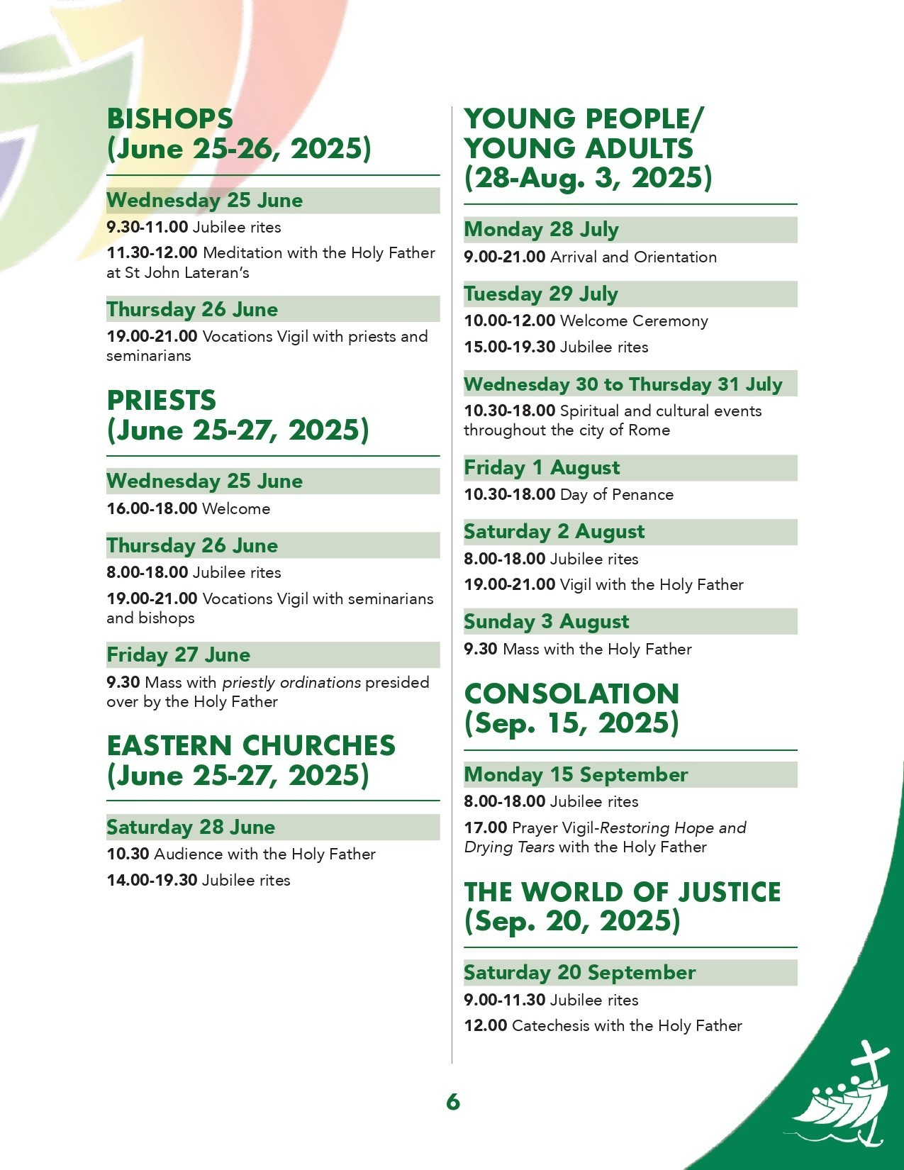Jubilee Celebration Calendar Page 0006