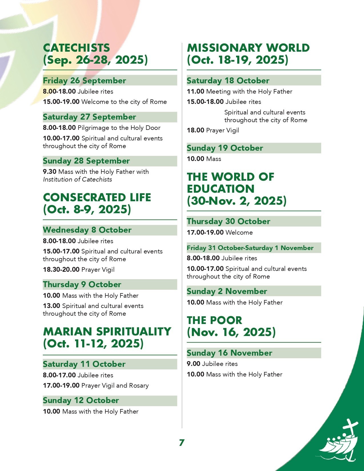 Jubilee Celebration Calendar Page 0007