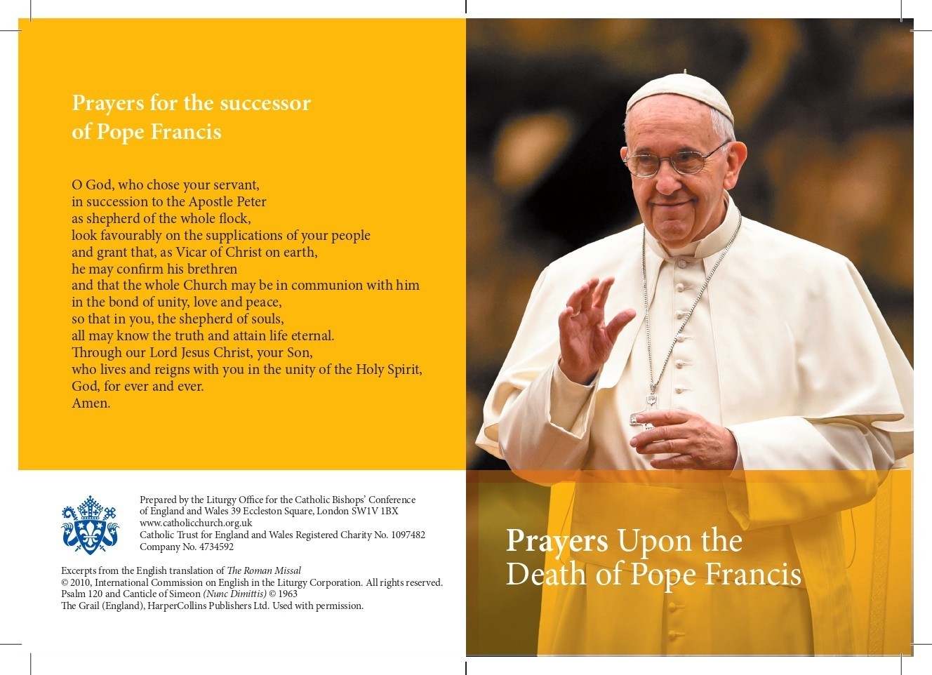 Pope Francis Prayer Card V4 Page 0001