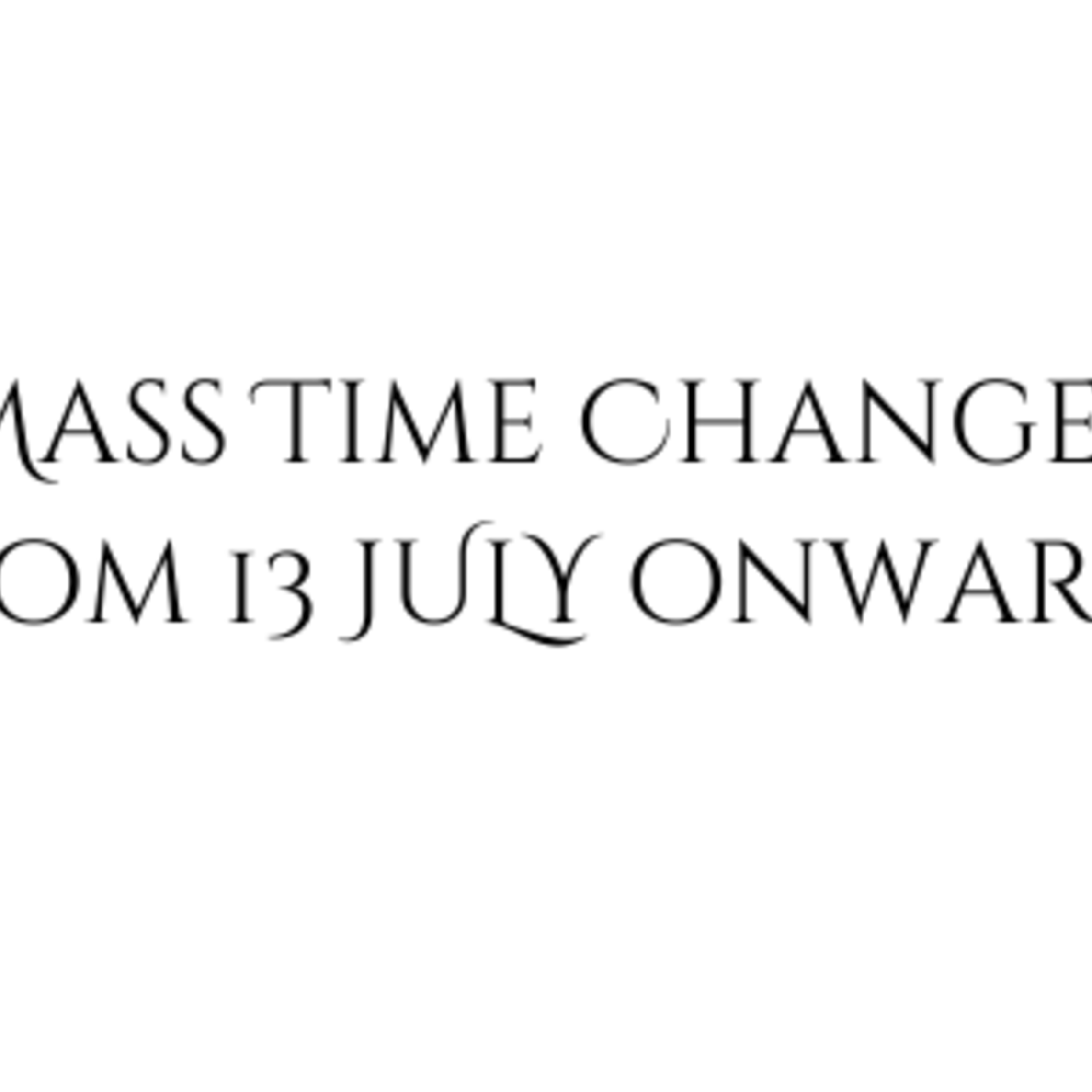 Mass Time Changes