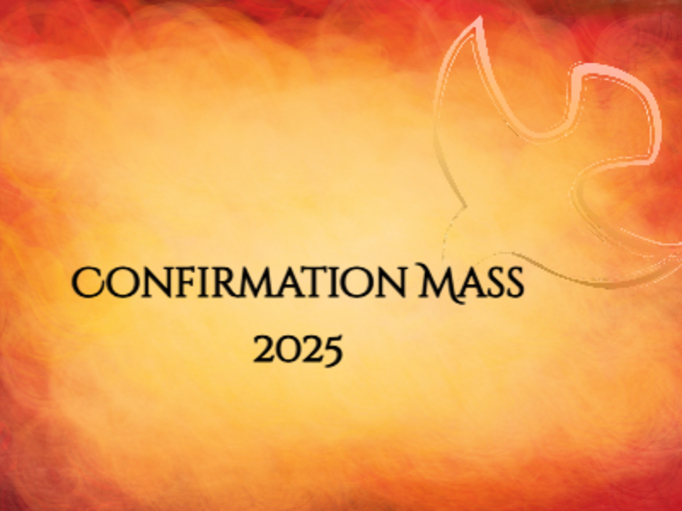 Confirmation Mass 2025