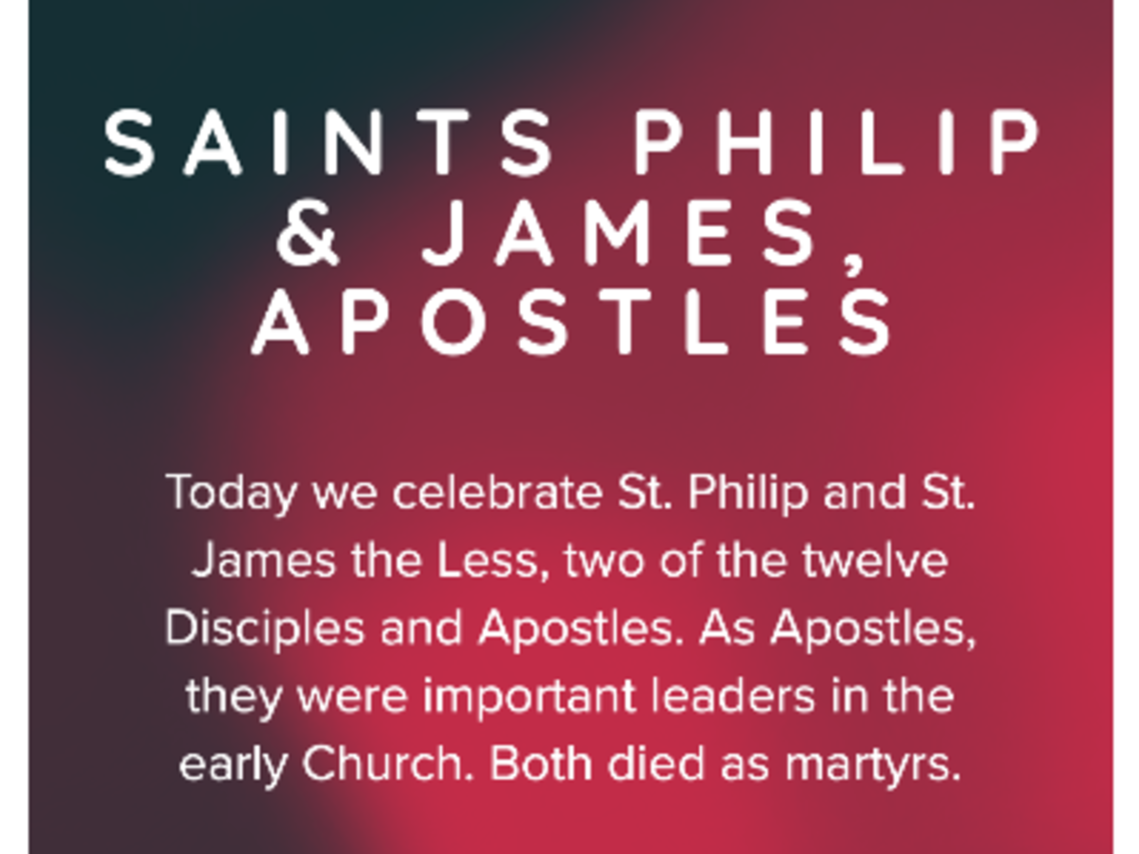 Saints Philip James